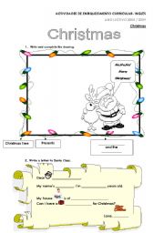 English Worksheet: Fun Christmas worksheet