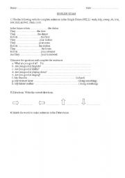 English Worksheet: test