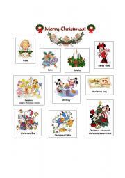 English Worksheet: Christmas Vocabulary