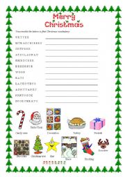 English Worksheet: Christmas vocabulary