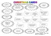 English Worksheet: Christmas Cards