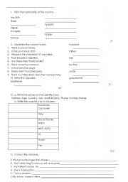 English worksheet: Test