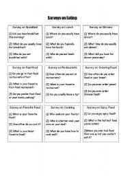 English Worksheet: ROLE PLAY TOPIC FOOD