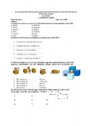 English worksheet: exam 2