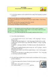 English Worksheet: FUTURE