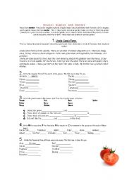 English Worksheet: Nouns. number and gender