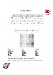 English worksheet: christmas activity sheet ~ the colour version