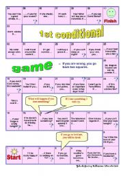English Worksheet: 1st Conditional Game