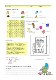 English Worksheet: Clothes + have got