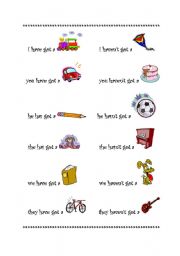 English Worksheet: have got