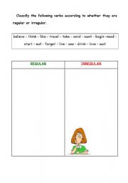 English worksheet: Phonetics, Past simple endings