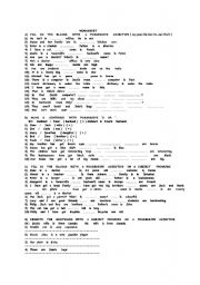 English Worksheet: pronouns