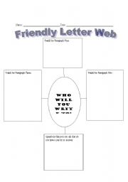English Worksheet: Friendly Letter