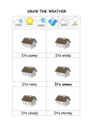 English worksheet: weather