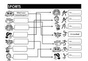 English Worksheet: SPORTS