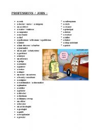 English worksheet:  !!!     PROFESSIONS  /  jObS /  OCCUPATIONS   !!! 