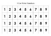 English Worksheet: Number Ordering Cut and Paste