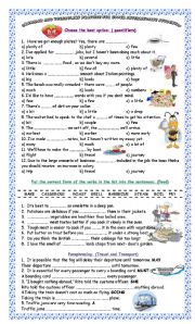 English Worksheet: Grammar and Vocabulary Practice for Upper Intermediate Students!