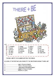 there + be/ countable and uncountable nouns