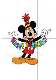 English Worksheet: Happy Birthday puzzle