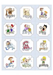 Irregular Verbs Flash Cards 2