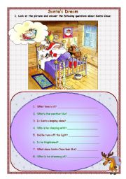 English Worksheet: SANTAS DREAMS