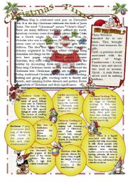 English Worksheet: Christmas Reading Comprehension