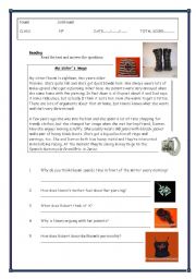 English Worksheet: My sisters image