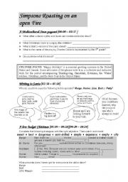 English Worksheet: The Simpsons Christmas