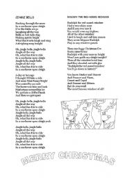 English Worksheet: JINGLE BELLS& RUDOLPH