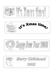 xmas bookmarkers