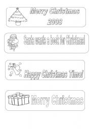 xmas bookmarkers 