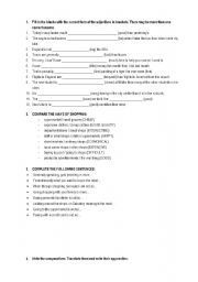 English Worksheet: Comparative