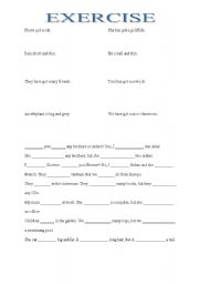 English worksheet: Verbs to be and have got