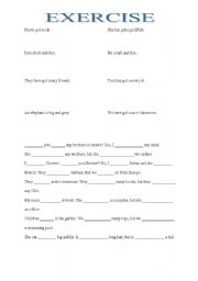 English Worksheet: Verbs to be and have got