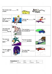 English worksheet: prepositions