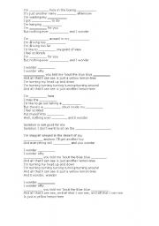 English worksheet: LEMON TREE SONG