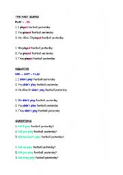 English worksheet: Past Simple