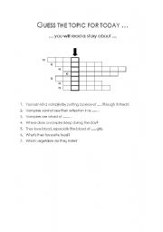 English Worksheet: crossword about vampires