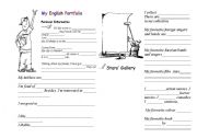English Worksheet: My English Portfolio (for guys)