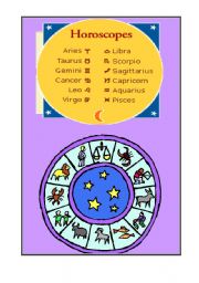 English Worksheet: Horoscope