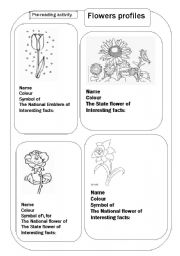 English Worksheet: Flowers