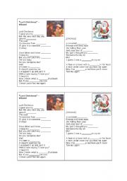 English worksheet: Wham!s Last Xmas