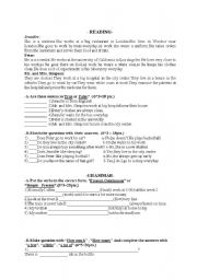 English worksheet: mixed exercises 2