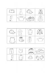 English Worksheet: BINGO CLOTHES 5