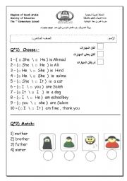 English worksheet: prpnouns