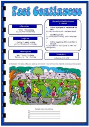 English Worksheet: Past Continuous