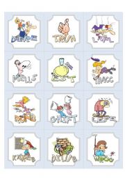 English Worksheet: Irregular Verbs Flash Cards 4