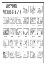 Action Verbs (B&W) 4/4