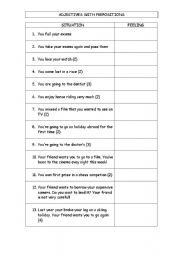 English Worksheet: adjectives  + prepositions